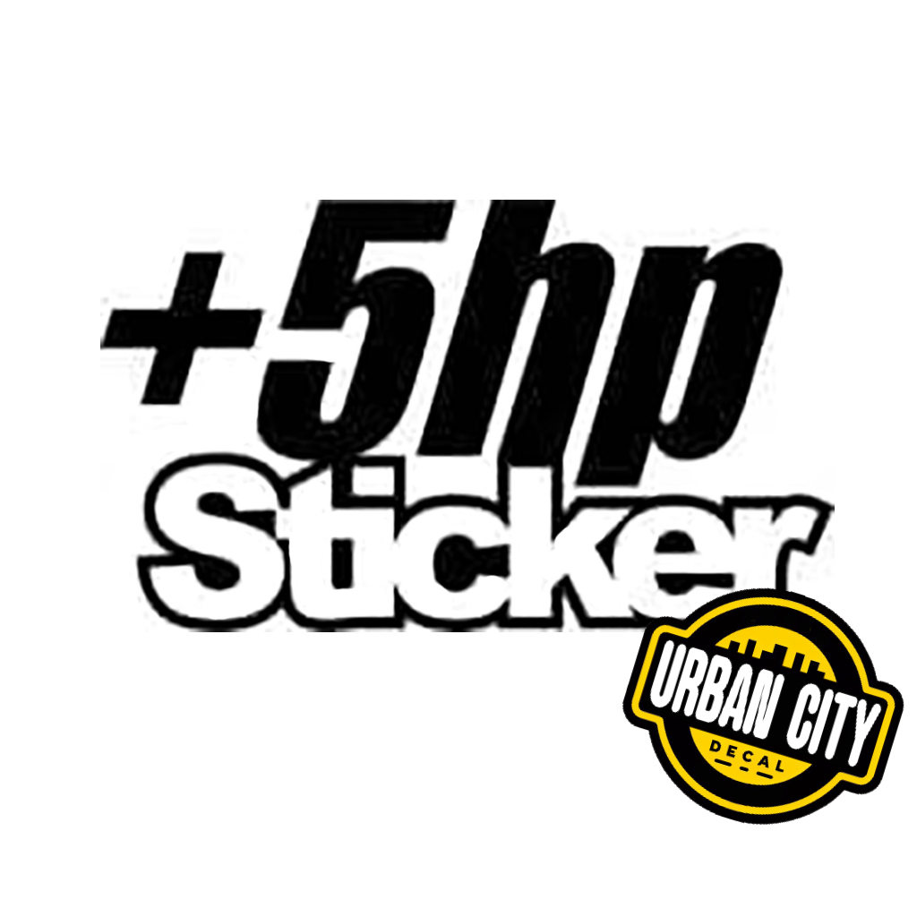 '+5HP Sticker