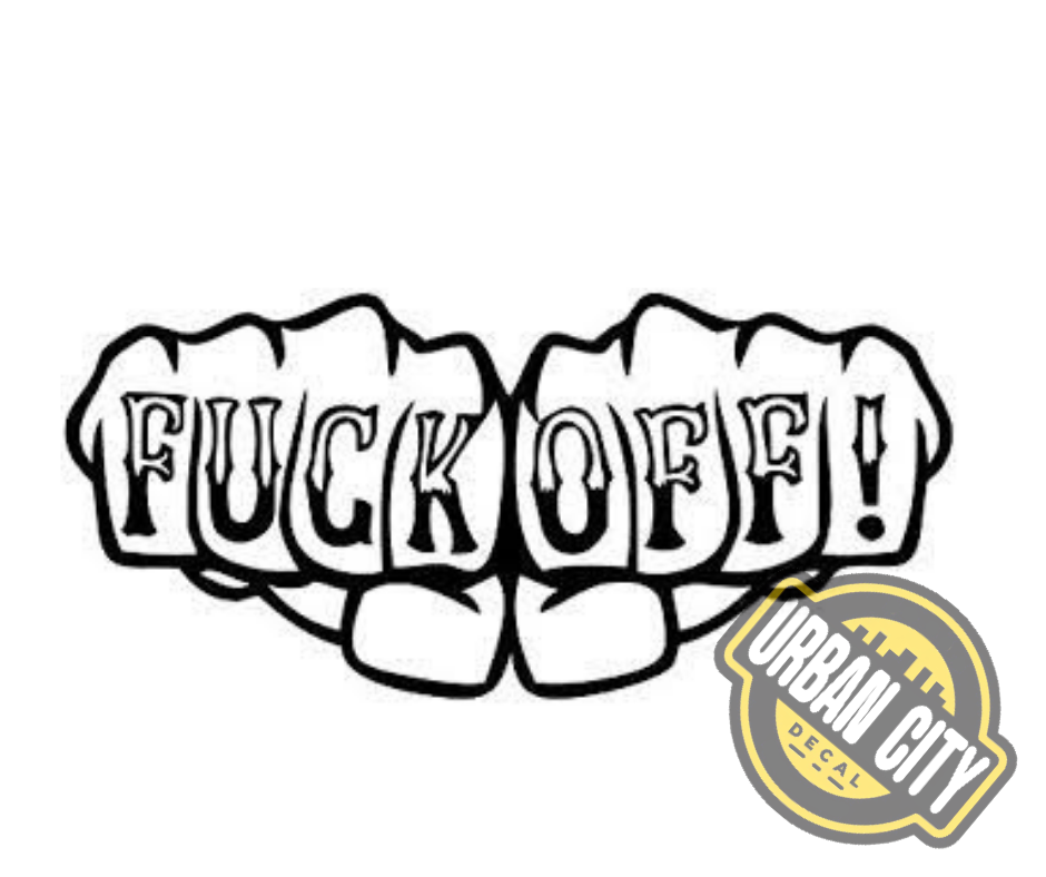 Fuck Off Knuckle Tattoo Style