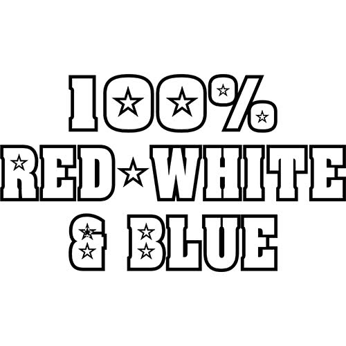 100% Red, White & Blue