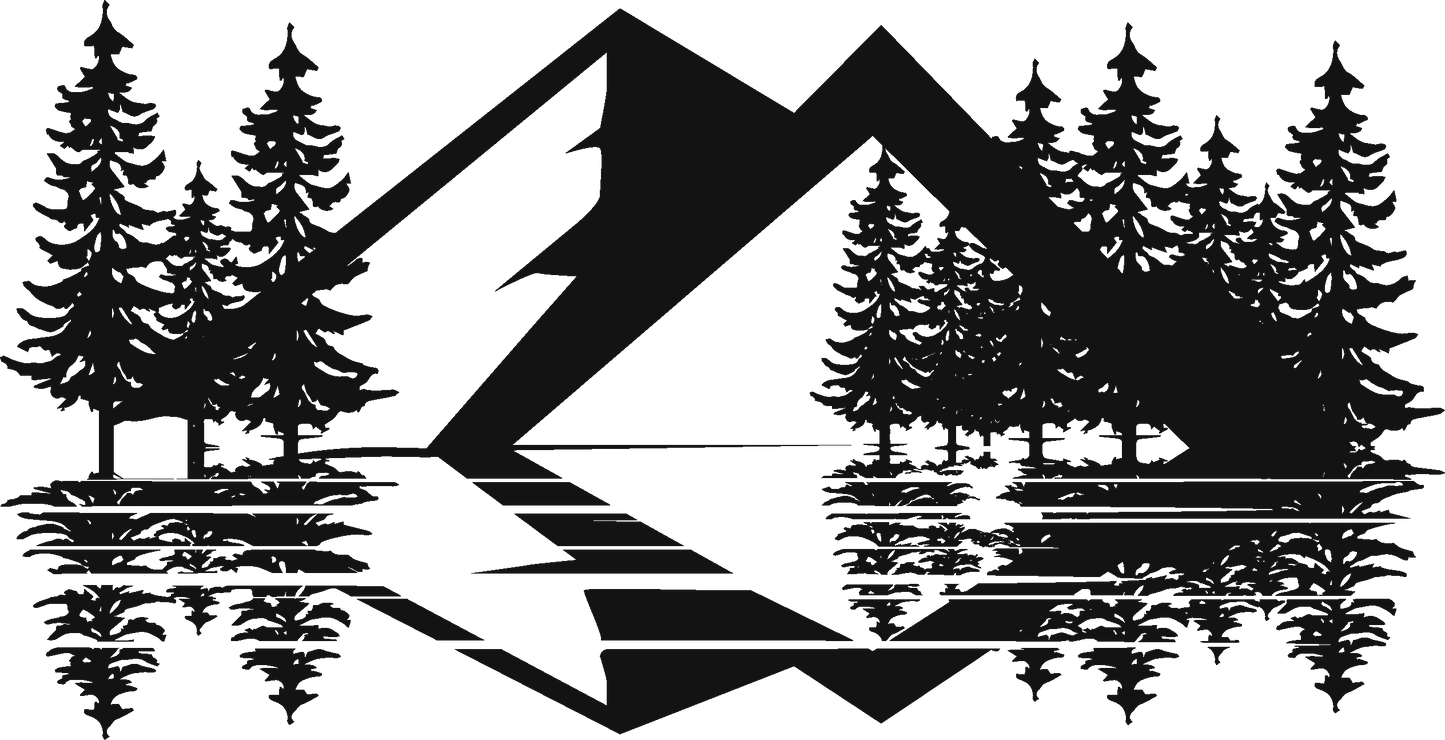 Forest Mountains Scene