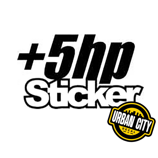 '+5HP Sticker
