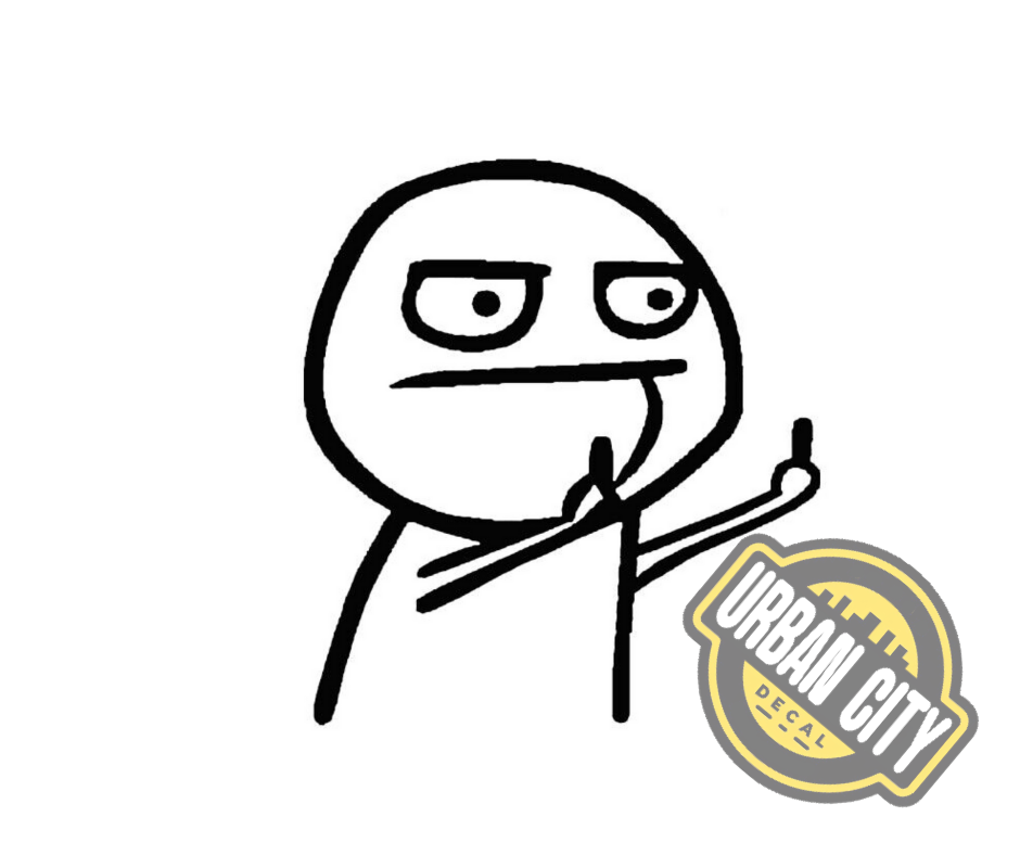 Middle Finger Stick Figure