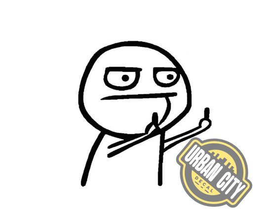 Middle Finger Stick Figure