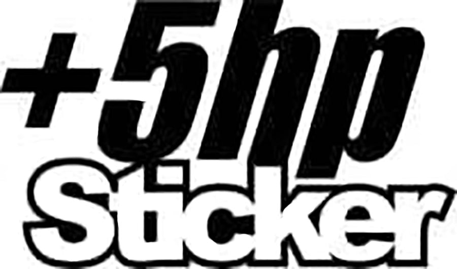 +5 hp Sticker