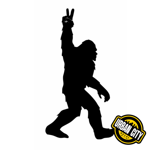 Big Foot Peace Sign