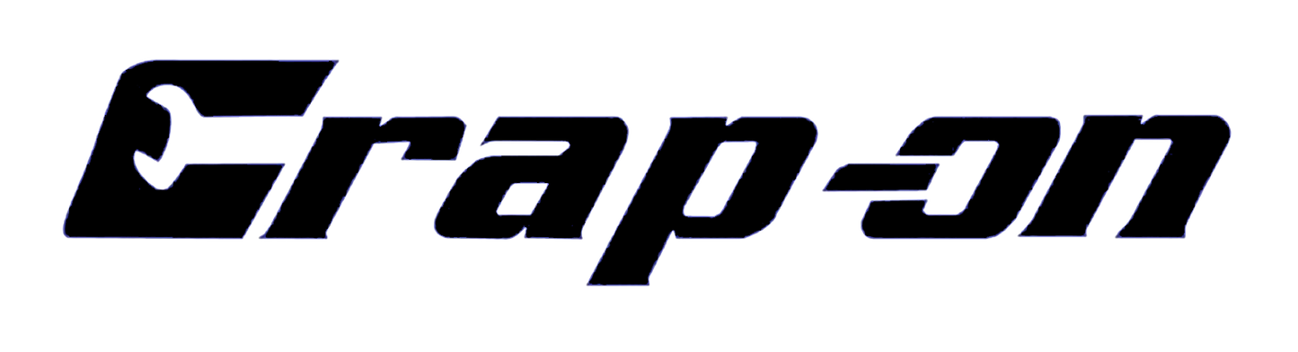 Black stylized lettering reading “Crap On” on a transparent background.