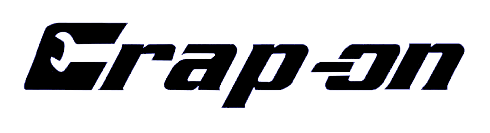 Black stylized lettering reading “Crap On” on a transparent background.