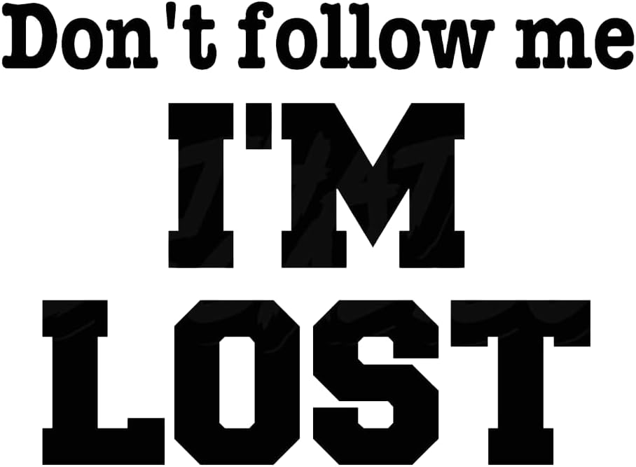 Don't Follow Me I'm Lost