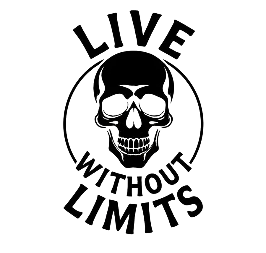 Live Without Limits Skull Decal