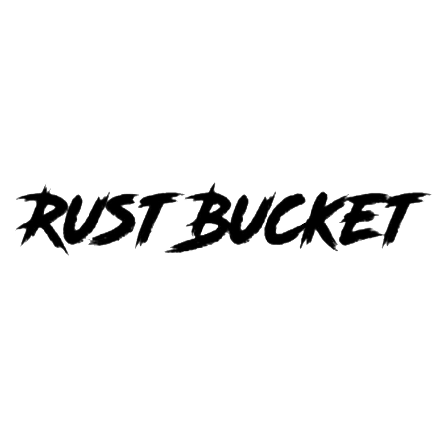 Rust Bucket Text Decal