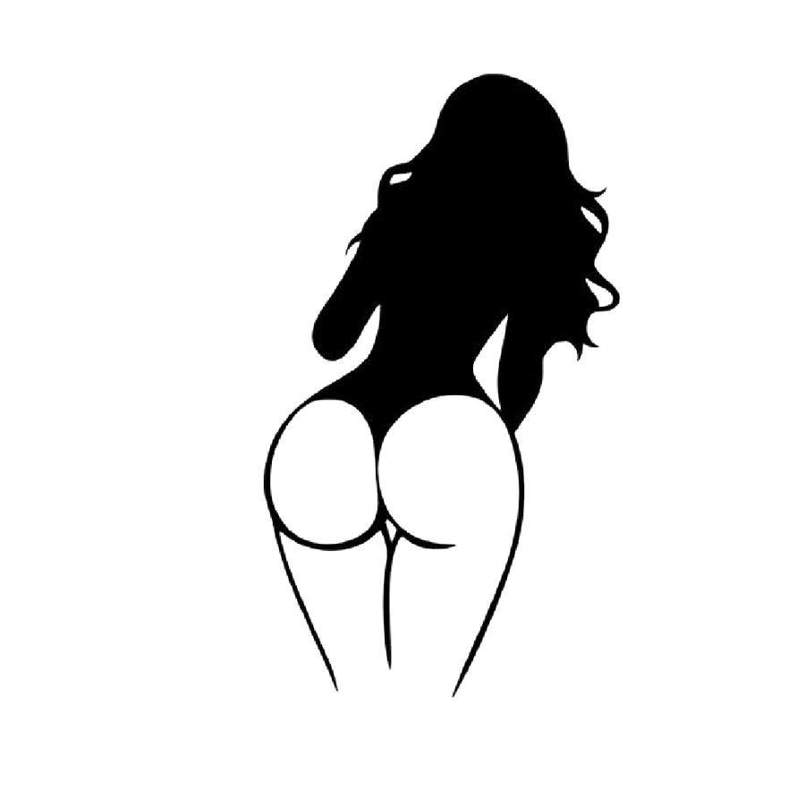 Sexy Female Silhouette Decal