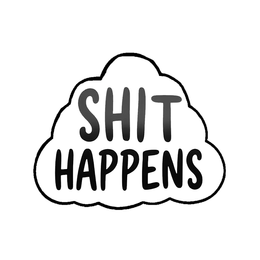 Shit Happens Cloud Decal