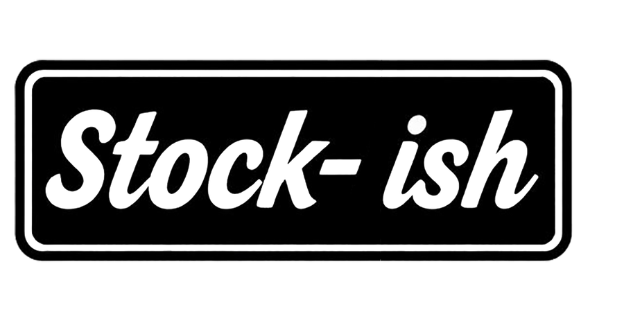 Stock-ish Black and White Funny Text Decal