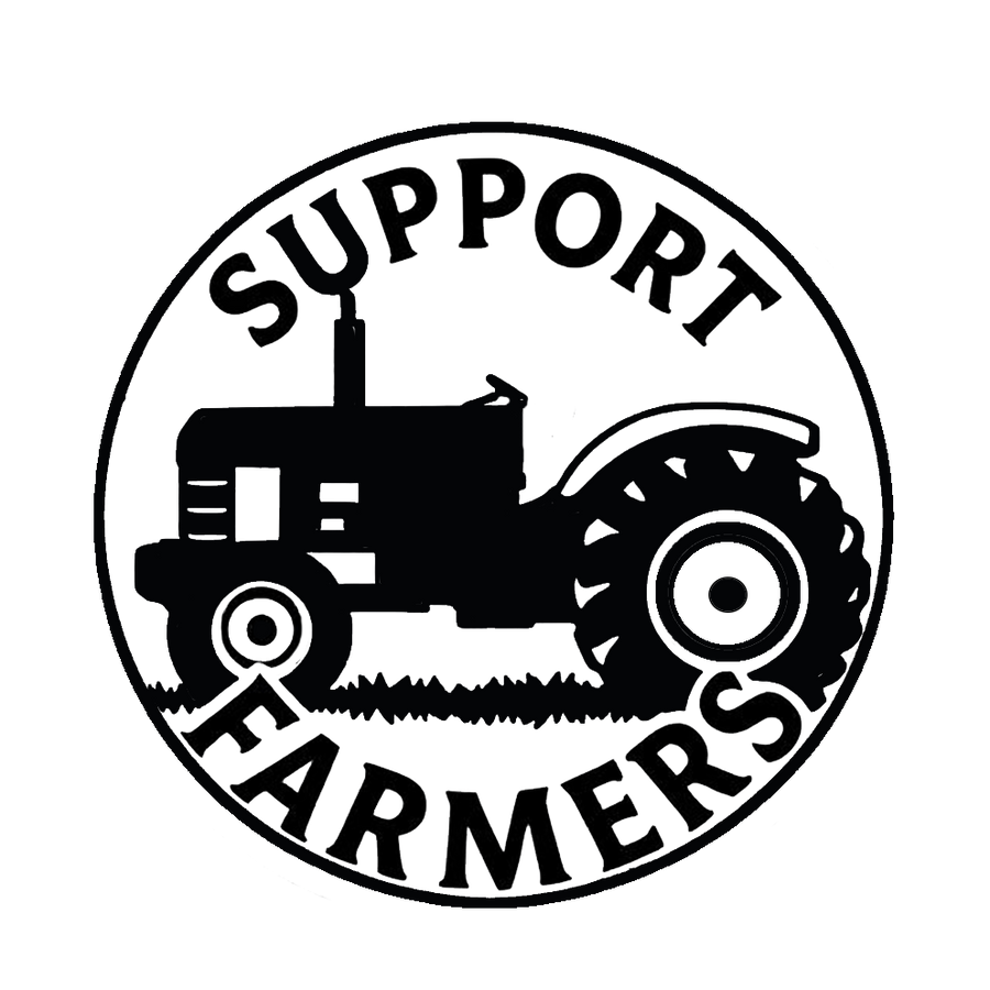 Support Farmers Tractor Decal