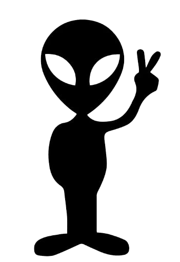 Alien Peace Sign