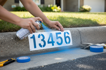 Creating 5-Digit Address on Street Curb