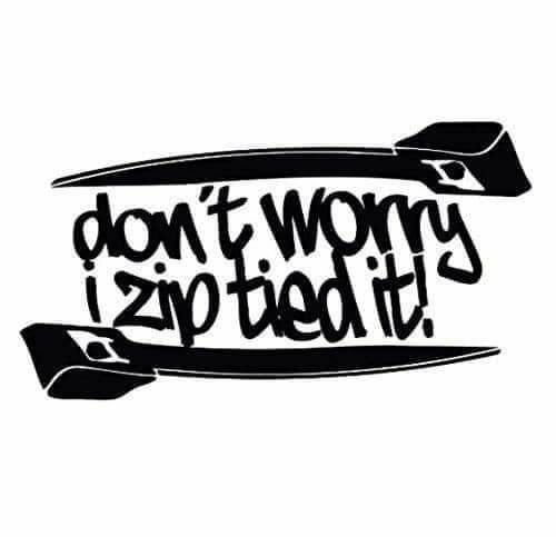 Don't worry I Zip Tied It !