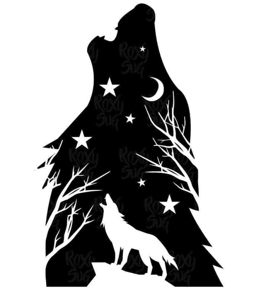 Howling Wolf Moon Scene