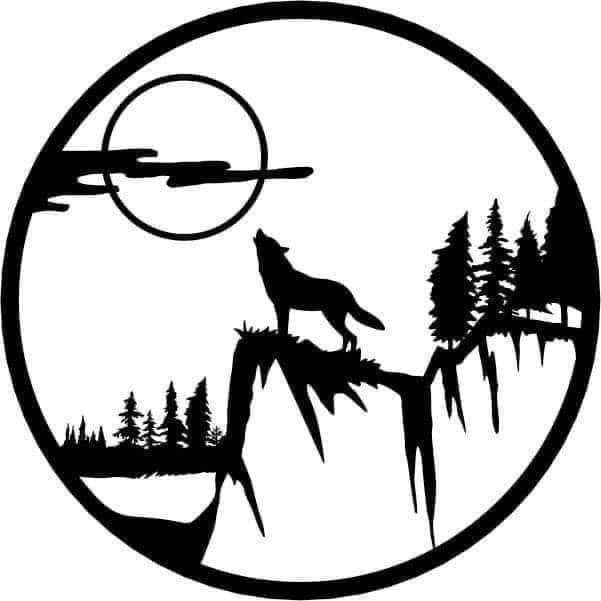 Howling Wolf Moon Scene