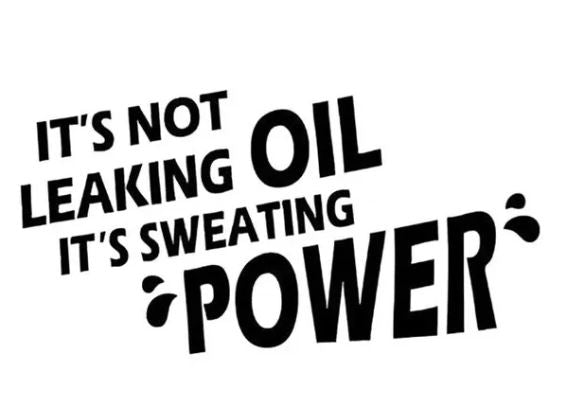 It's Not Leaking Oil