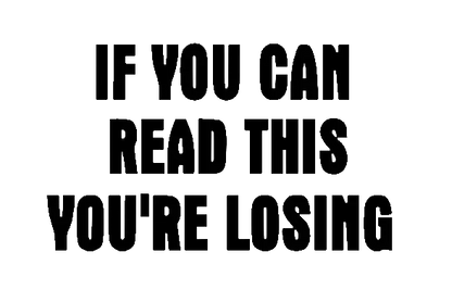 If You Can Read This
