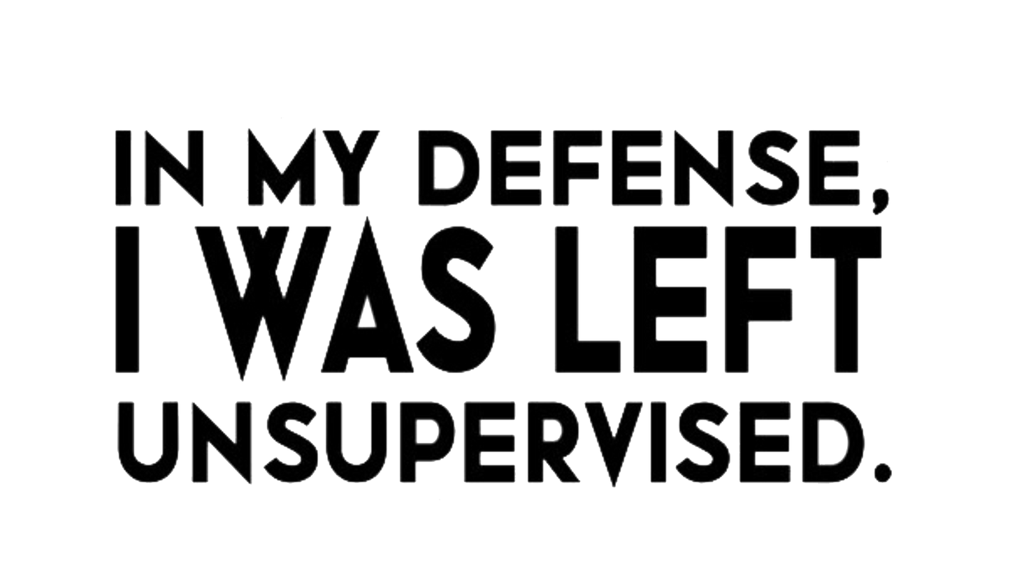 In My Defense I Was Left Unsupervised
