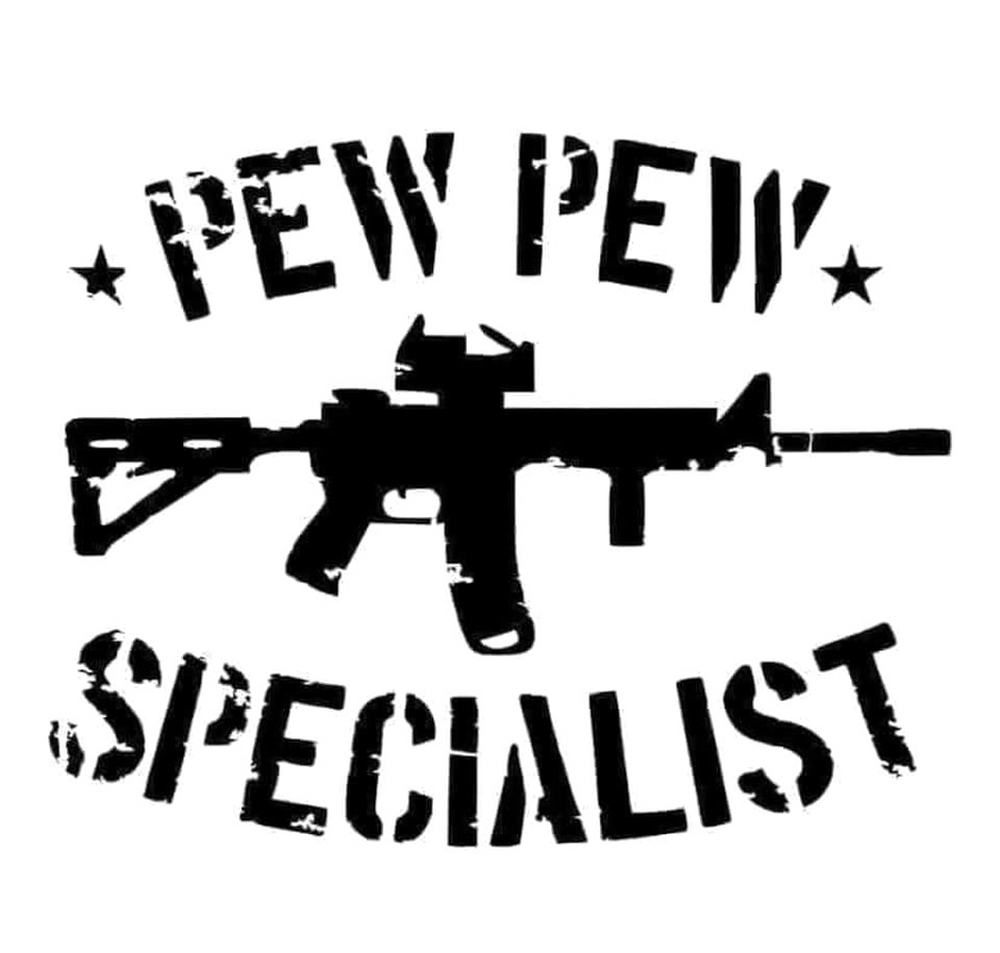 Pew Pew Specialist Gun Decal
