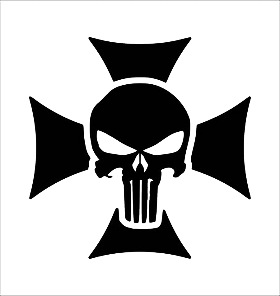Punisher Skull Cross Decal
