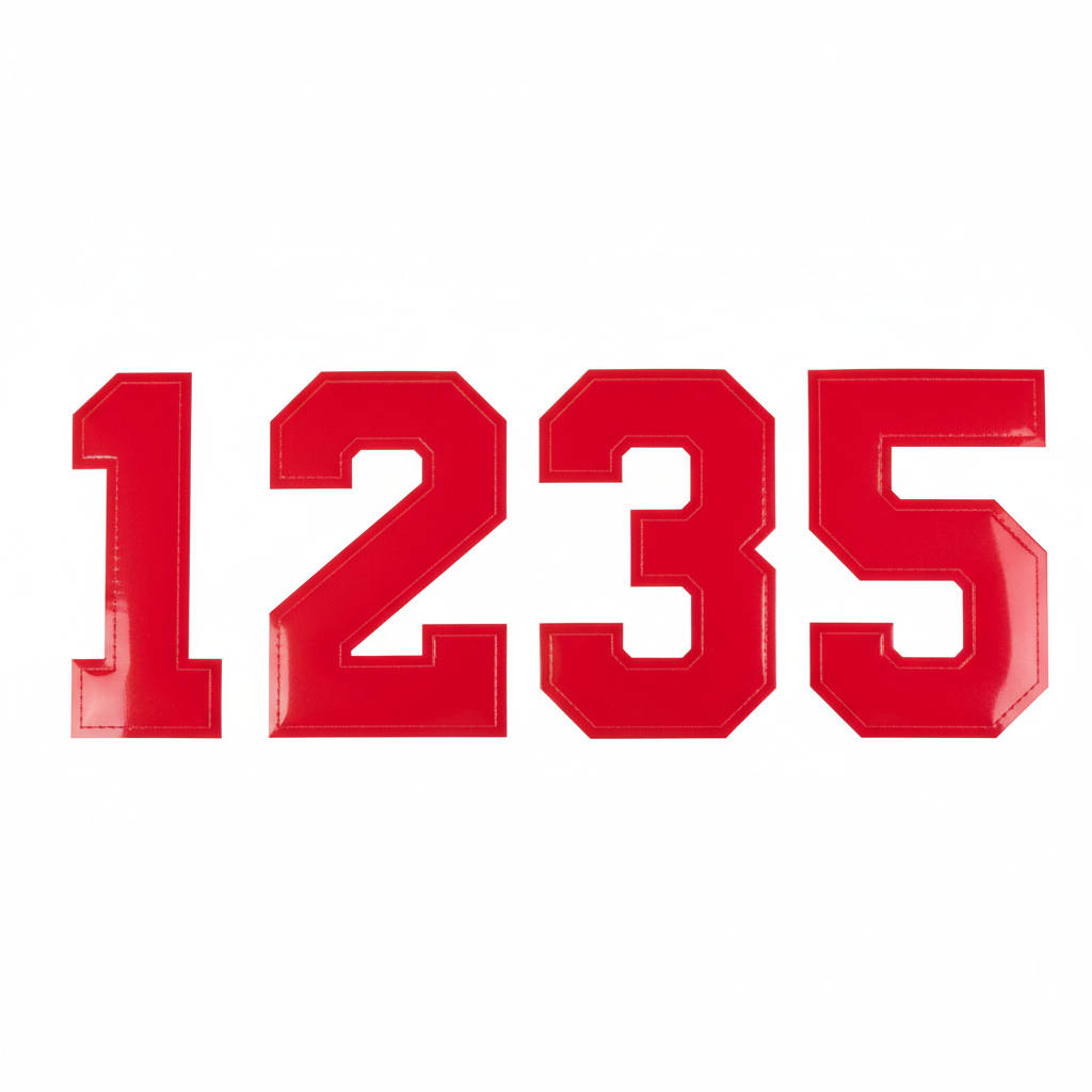 Red Varsity Numbers
