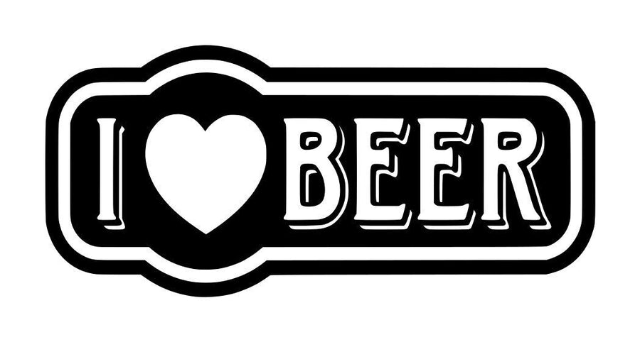 I Love Beer Decal