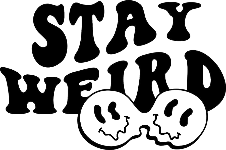 Stay Weird Cartoon Decal