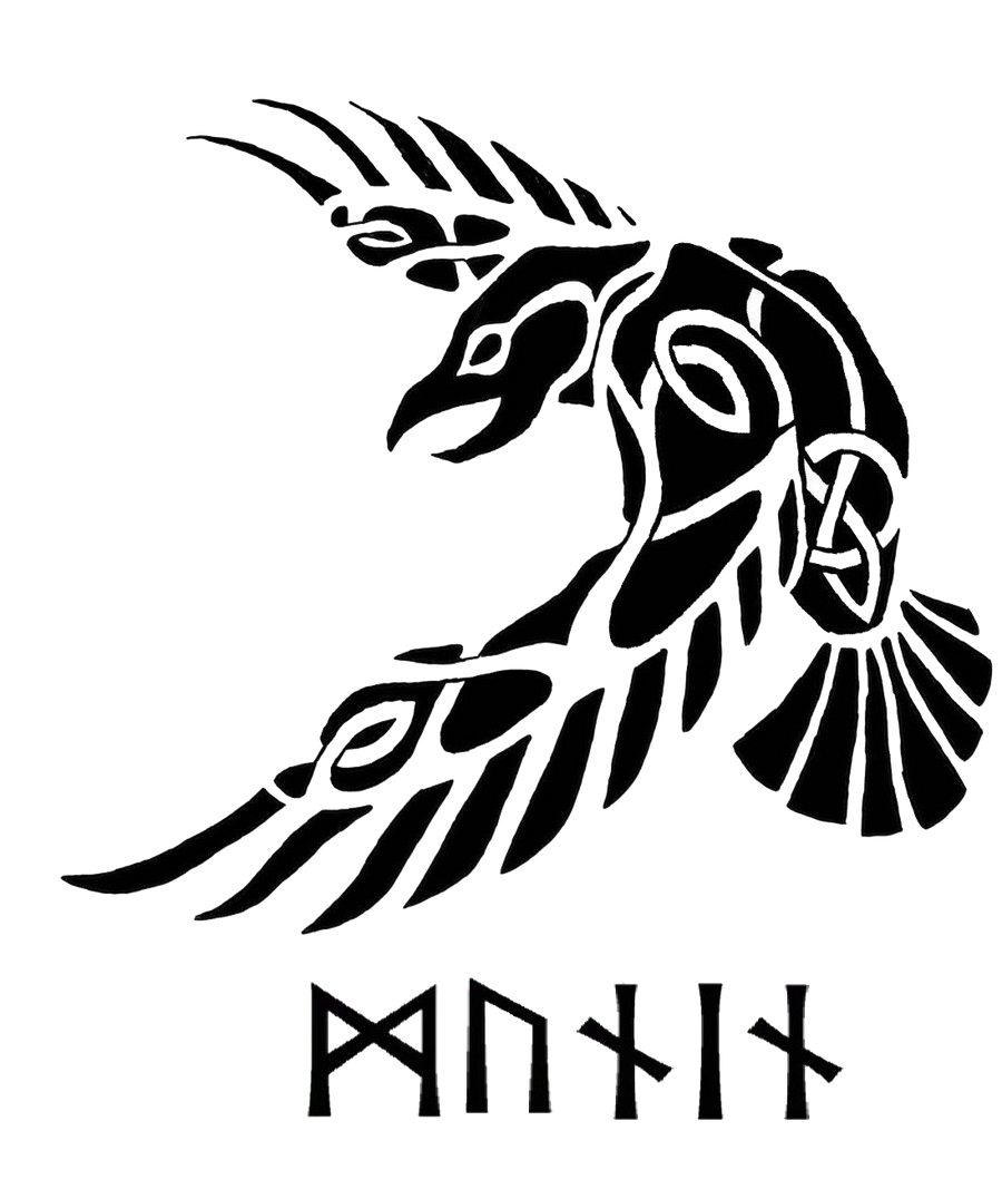 Viking Raven Muninn Decal