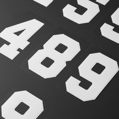White Varsity Numbers