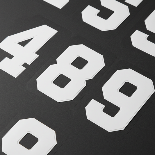 White Varsity Numbers